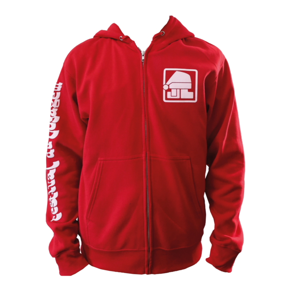 Hoodie zip rouge